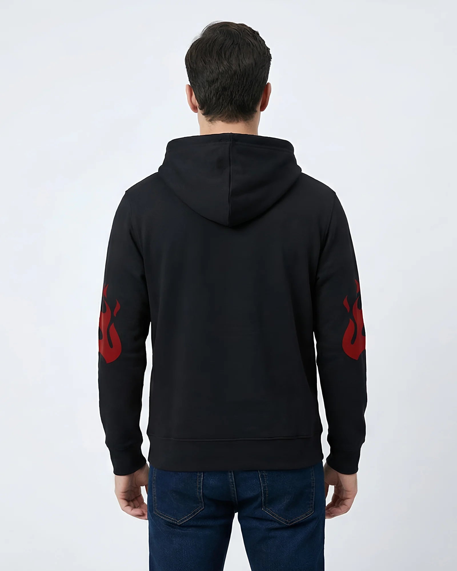 Fire Joker Flames Hoodie – Black