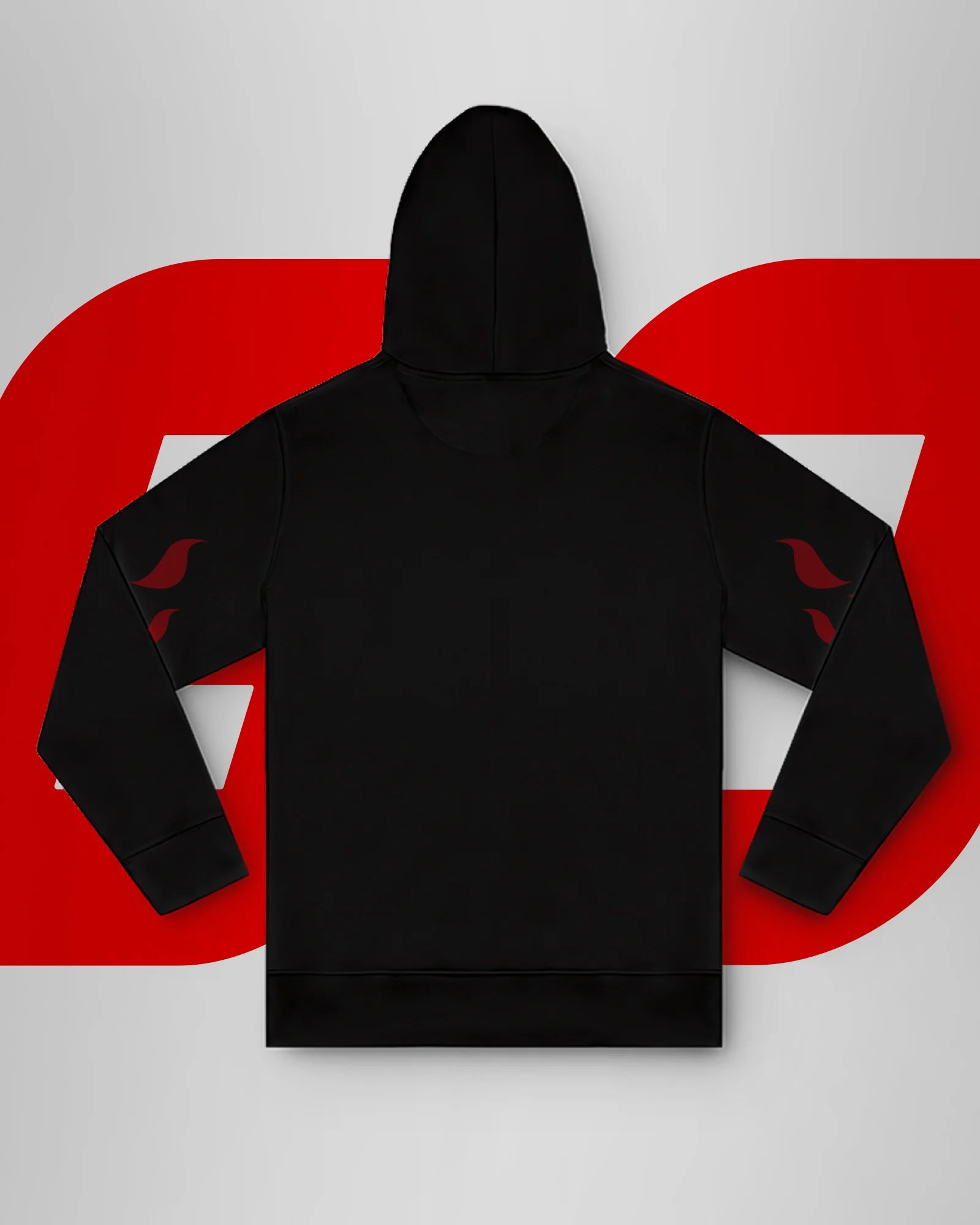 Fire Joker Flames Hoodie – Black