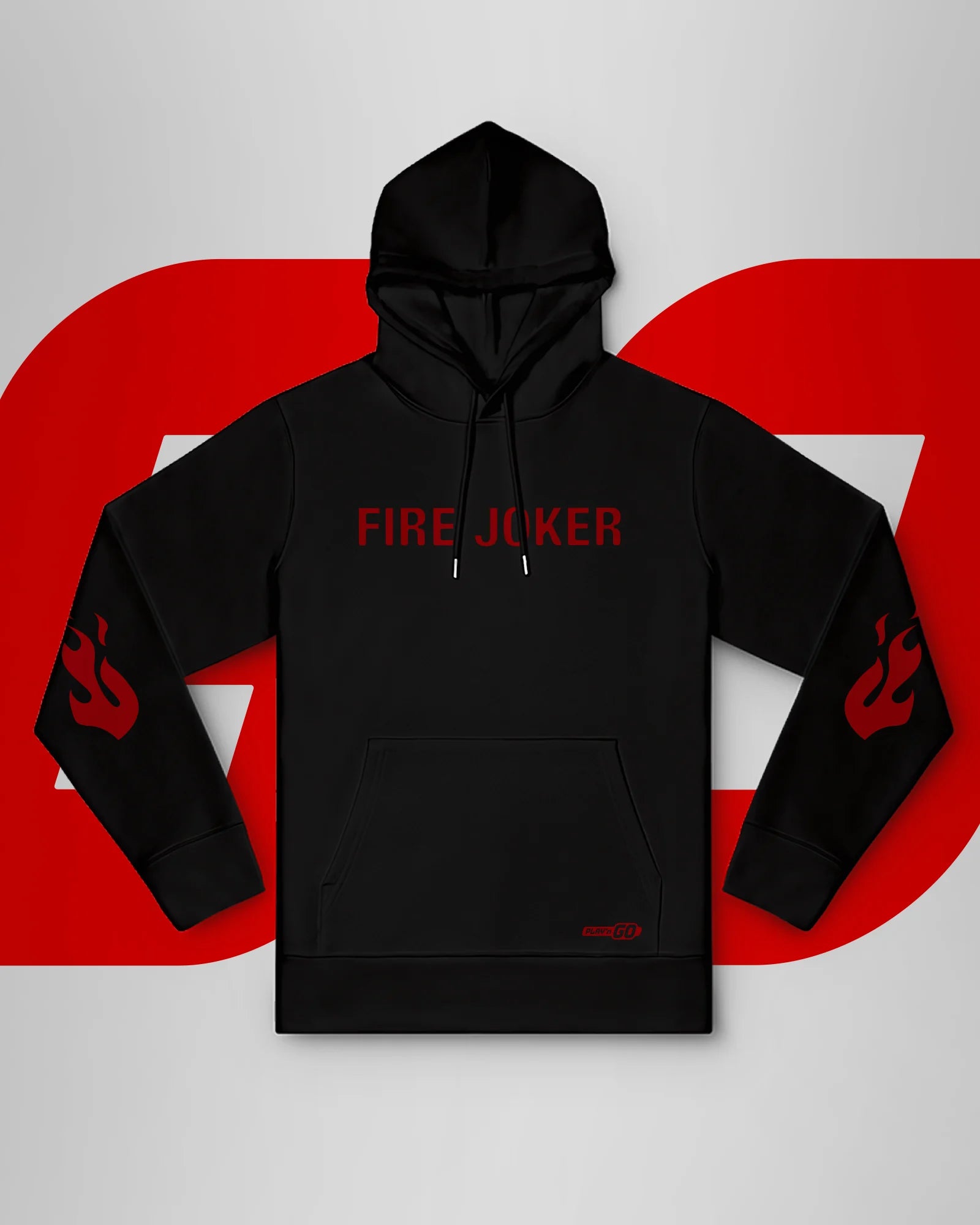 Fire Joker Flames Hoodie – Black